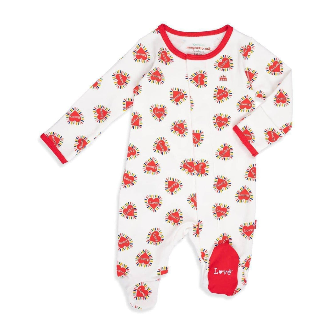 Love Language Organic Cotton Footie