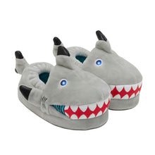 Load image into Gallery viewer, Black Tip Shark Light-Up Slippers
