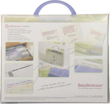 Load image into Gallery viewer, Baby Briefcase Baby Paperwork Organizer, Mint/Periwinkle
