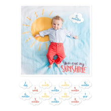 Load image into Gallery viewer, You Are My Sunshine Milestone Blanket
