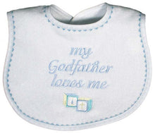 Load image into Gallery viewer, My Godfather Loves Me Bib
