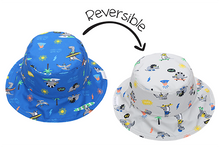 Load image into Gallery viewer, Reversible Dino Patterned Sun Hat
