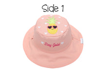 Load image into Gallery viewer, Reversible Flamingo/Pineapple Sun Hat
