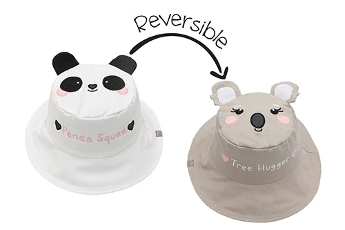Reversible Panda/Koala Sun Hat