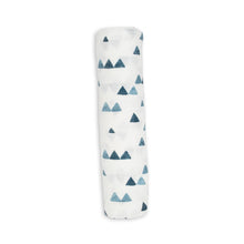 Load image into Gallery viewer, Navy Triangles Swaddling Blanket
