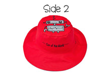 Load image into Gallery viewer, Reversible Spaceship/Robot Sun Hat
